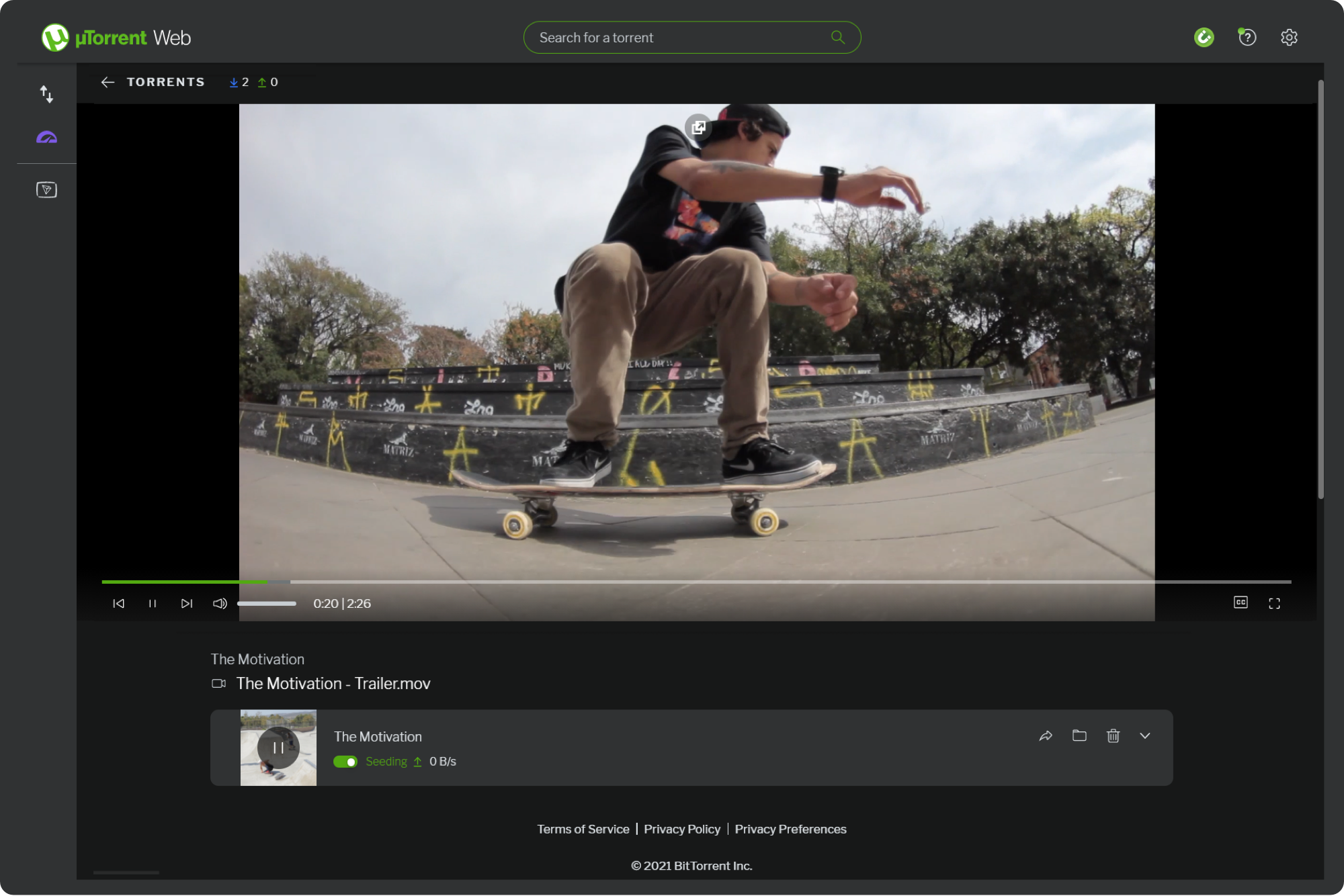 utorrent web обзор